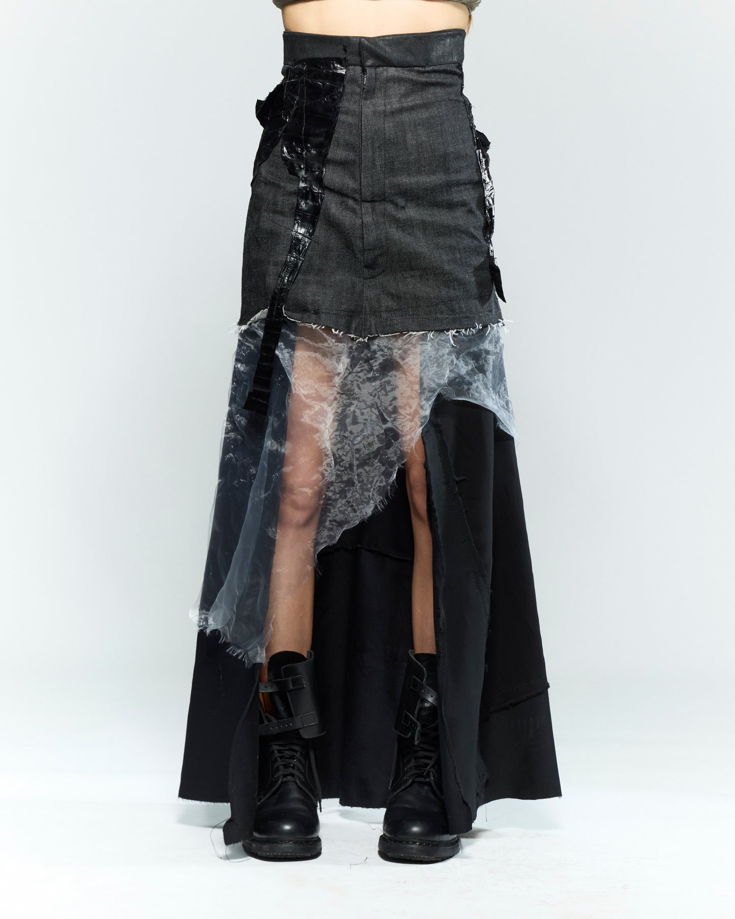 CONSTRUCTION LONG SKIRT