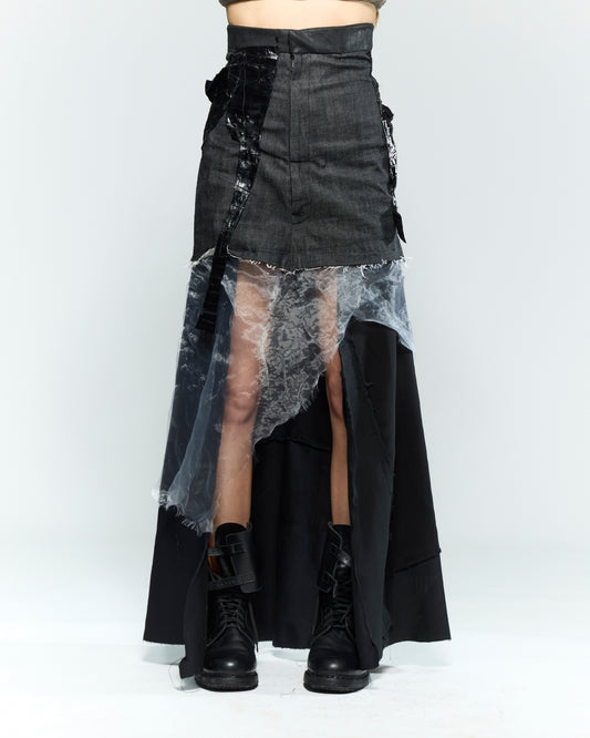CONSTRUCTION LONG SKIRT