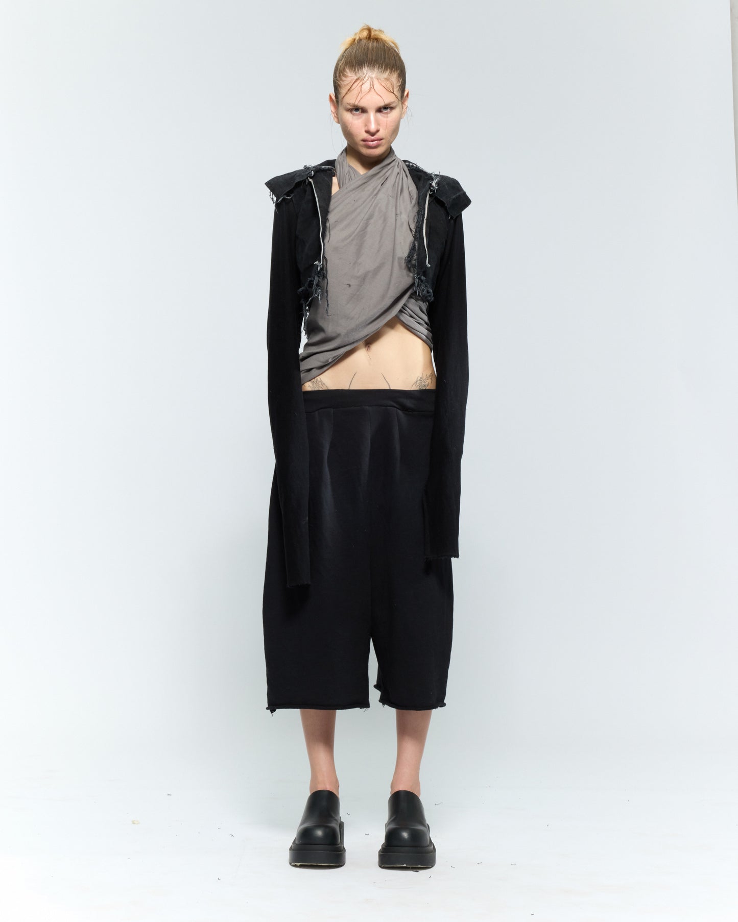 DESTROYED CROP OVERCOAT